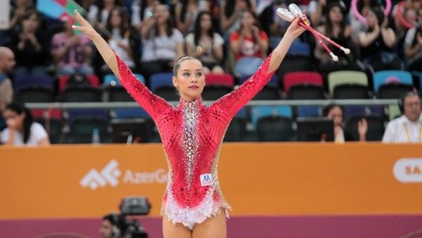 Белоруски занимают 2-е место в командном турнире на ЧМ по художественной гимнастике в Баку